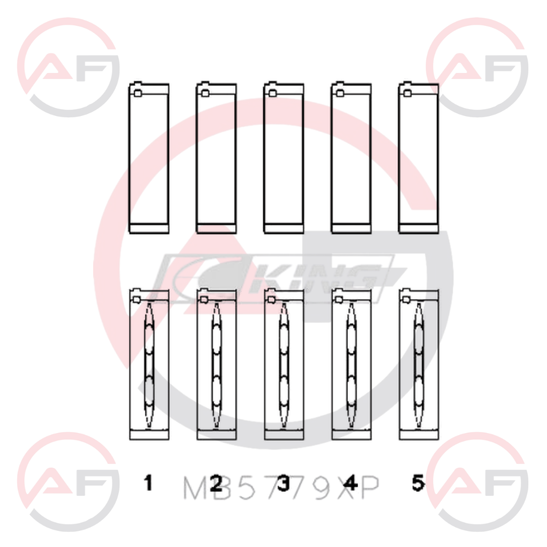 King Racing COJINETES BANCADA – VAG/Audi 2.0 TFSI EA888 Gen 3 (solo Gen 3)
