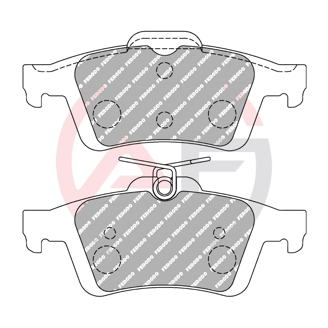 Pastillas de freno traseras FERODO DS2500 Ford Focus RS / ST MK3 FCP1931H