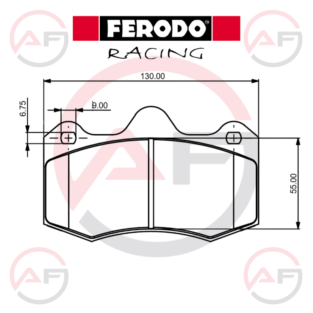 FERODO FRP3083Z DS UNO ( DS1 ) – (forma D55) para pinzas AP Racing CP6600