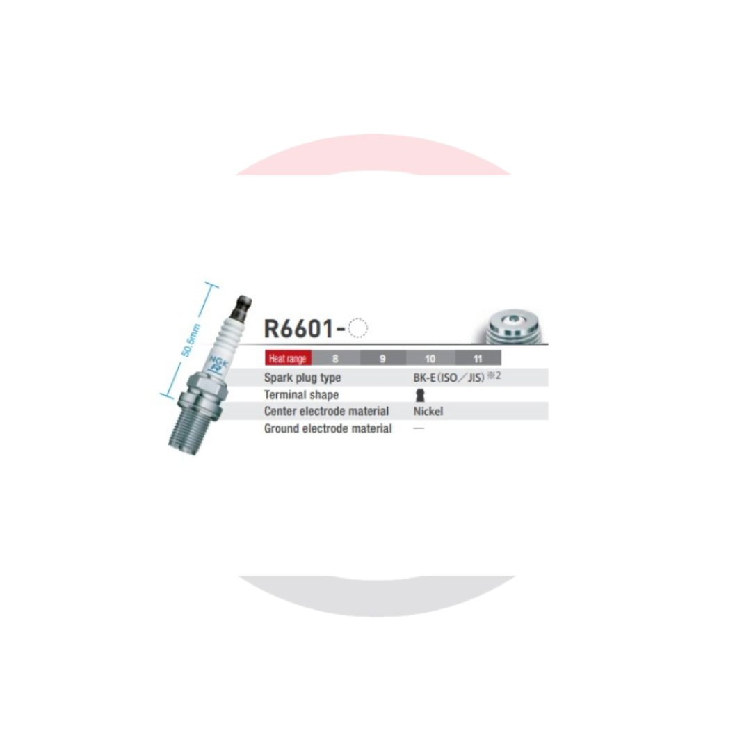 BUJÍA NGK R6601-9 14mm x 19mm (hex 16mm)