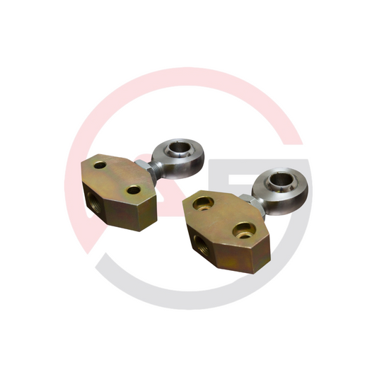 Adjustable uniball support and ball joint for the front wishbone of the BMW E46