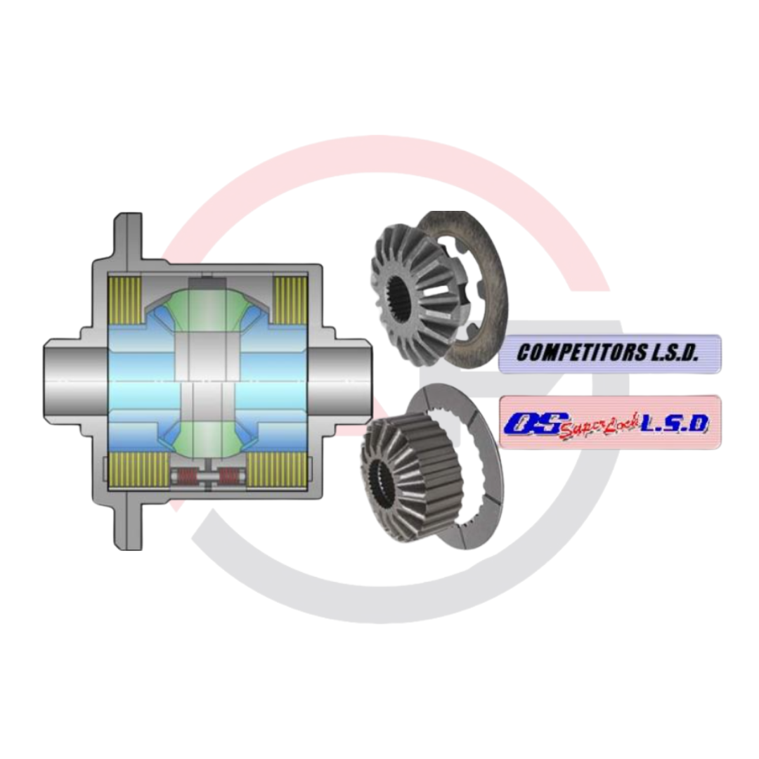 Autoblocante OS Giken Superlock L1 LSD (210M) 28 DISCOS