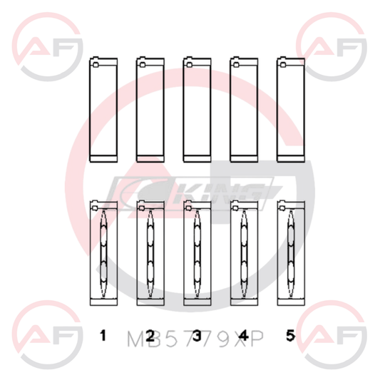 King Racing COJINETES BANCADA – VAG/Audi 2.0 TFSI EA888 Gen 3 (solo Gen 3)