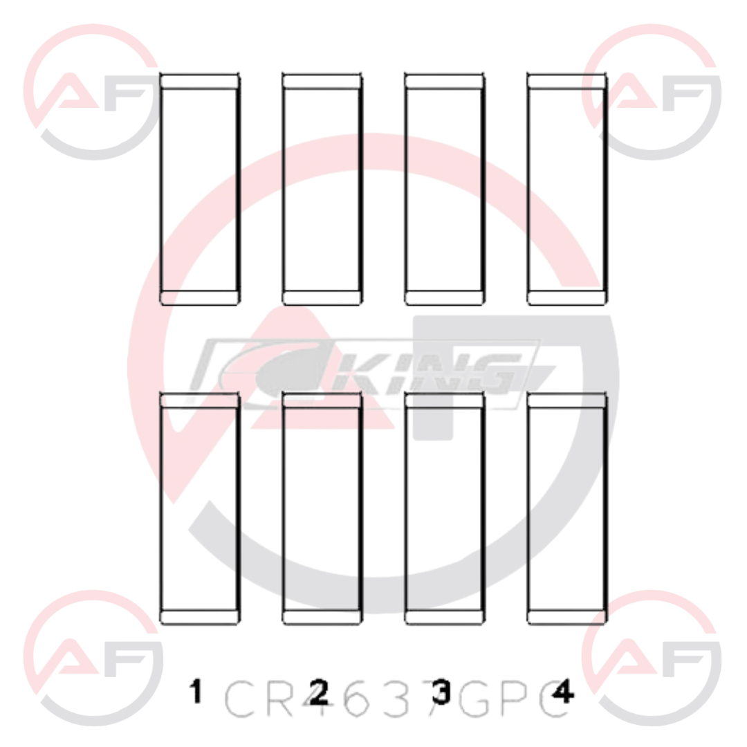 King Racing COJINETES DE BIELA – VAG/Audi 2.0 TFSI EA888 (Gen2/Gen3)