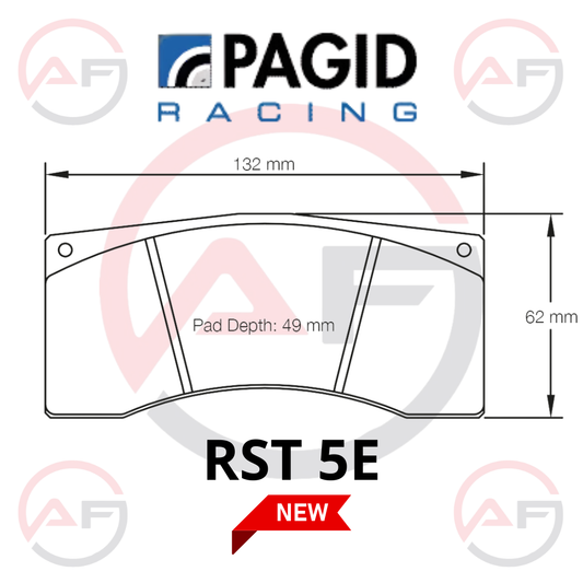 Pastillas de freno PAGID 1595-RST5E "NEW" C3 R5 / 208 R2 / 208 GTI / 208 RALLYE 4/DS3 R3 / DS3 R5